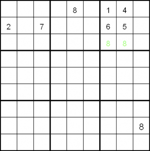 Two step block line interaction